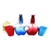 Quality perfume glass bottle 100ml recycled glass bottles black blue red pink green cap for sale