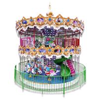 china 24 Seats Amusement Park Carousel Fiberglass Double Decker Carousel