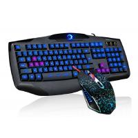 China Black Wired USB Gaming Keyboard And Mouse Combo For Mac / Windows PC factory
