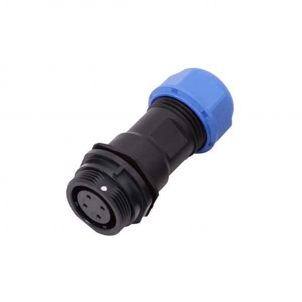 Quality Nylon 66 4 Pin Waterproof Connector IP68 SP17 Female Cable 50A 600VAC for sale
