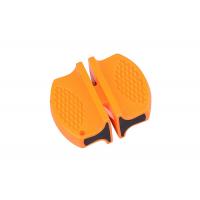 Quality Sport Outdoor Knife Sharpener Yellow ABS Ceramic Tungsten Steel Knife Sharpener for sale