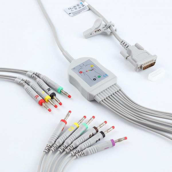 Quality Portable Durable ECG EKG Cable , Multipurpose Patient Monitor Cable for sale