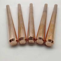 Quality Solid Copper Earth Rod 2 Feet 14mm Industrial Lightning Protection for sale