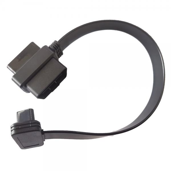 Quality Length 30CM Female OBD Splitter Cable , T Shaped OBD Extension Cord for sale