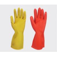 Quality Solvent Resistance Latex Household Glove Waterproof Flocked Lining Latex Free for sale
