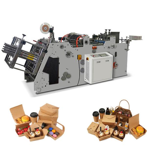 Quality 60-160 Pcs/Min Siemens Fully Automatic Paper Lunch Box Machine For Take Away Box for sale