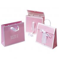China Custom Printing Paper Boutique Pink Gift Bag Popular Shopping Packaging Shipping Bag For Clothing Apparel factory