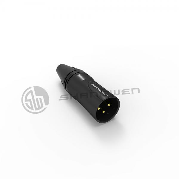 Quality Mini 3 Pin Audio Connector Lightweight XLR Male Plug Connector for sale