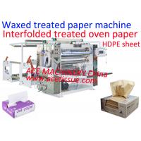 China Interfolded Paper Folding Machine For Wax Paper Oven Baking Paper Nonstick Parchment Paper factory