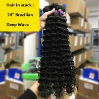 Quality Deep Wave Brazilian Hair Bundles , Unprocessed Brazilian Curly Hair Bundles for sale