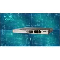 China Capacity 32Gbps 24 Port PoE Switch , SNMP Gigabit LAN Switch WS-C3850-24P-L factory