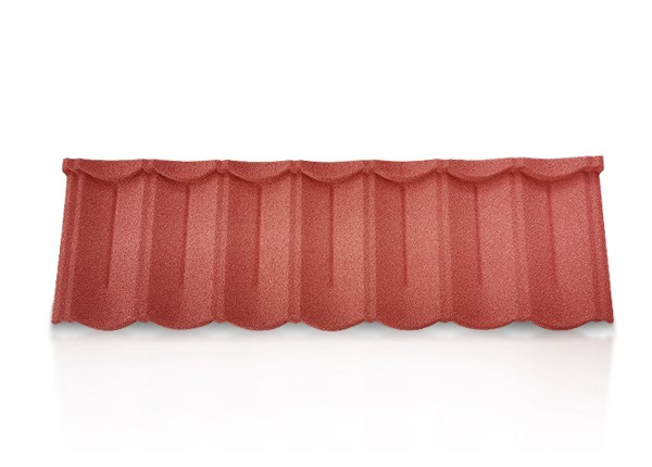 Quality Heavy Duty Bond Tile Stone Coated Aluzinc Metal Roofing Bond Tile Beige Red for sale
