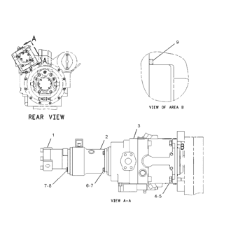 TQerpillar 1559222 Parts scheme PUMP GP-GEAR