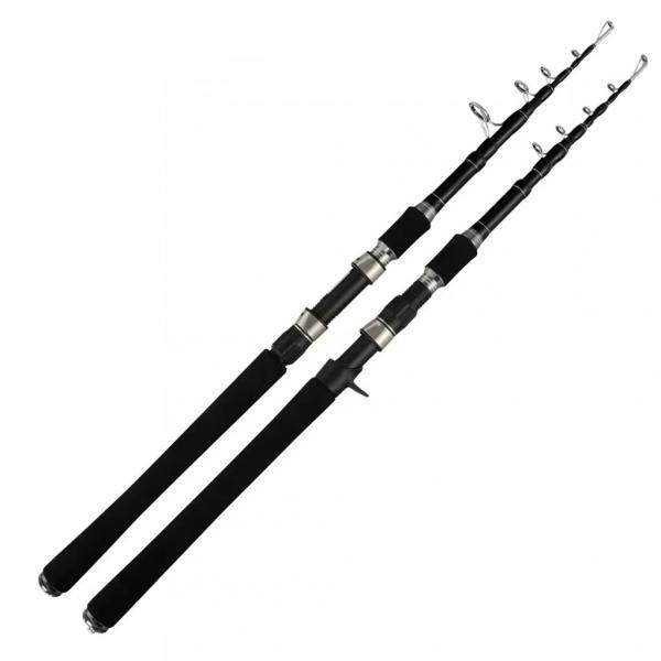 Quality Big Game Telescopic Fishing Pole Super Hard 2.4M 2.7M Collapsible Fishing Rod for sale