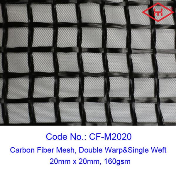 Quality 20MM X 20MM Carbon Fiber Mesh Fabric Sustainable Concrete For Structure for sale