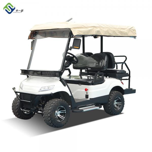 Quality 6 Seater Electric NVE LSV Limousine Golf Cart With Rainproof Sunshade Curtains for sale