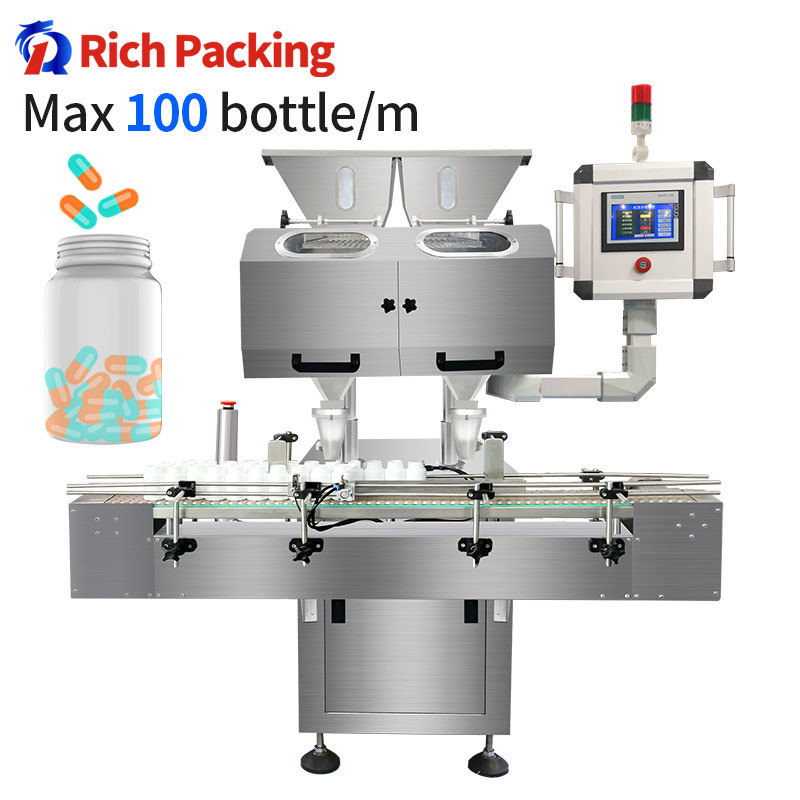 China 16 Passageway Vibration Automatic Counting Machine, hard Capsules and softgel Counter factory