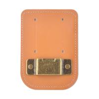 China Durable Metal Real Leather Measure Holder Tape For Belt Measuring Tape Holster Bronze Color factory