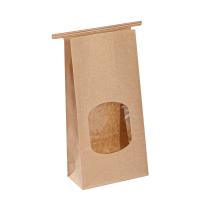 Quality Grease / Water Resistant Kraft Paper Packing Bags With Gold/Silver Hot Stamping for sale