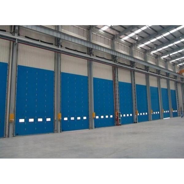 Quality Electric / Manual Insulated Sectional Doors Anti Breaking For Warehouse Remote control electric panel steel material for sale