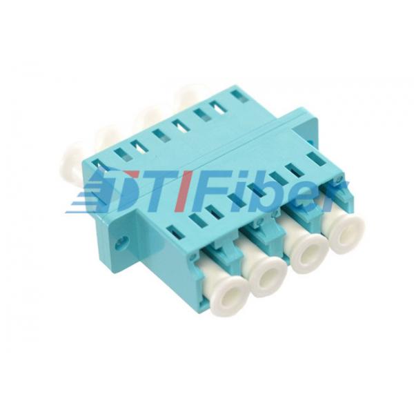 Quality LC Multimode OM3 Aqua Duplex Plastic Fiber Optic To Ethernet Adapter for Test Network for sale