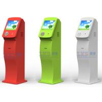 China Multi Functional Card Dispenser Kiosk , Prepaid Card Kiosk White / Red Color factory