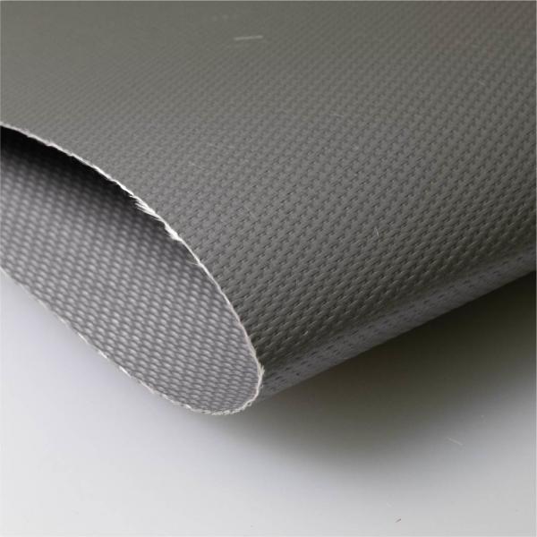 Quality Stainless Steel Reinforced Single Side Silicone Coated Fiberglass Fabric For Fire Containment Curtains for sale