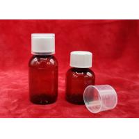 Quality Medical Package Pharmaceutical PET Bottles 69mm Height Brown / Transparent Color for sale