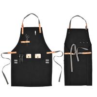 China BBQ Personalized Cotton Apron Hanging Neck Style Lightweight High Utility factory