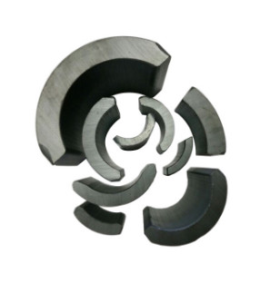 Quality Permanent Ferrite Arc Magnet SrO / Bao / Fe2O3 Material For Motor Generator for sale