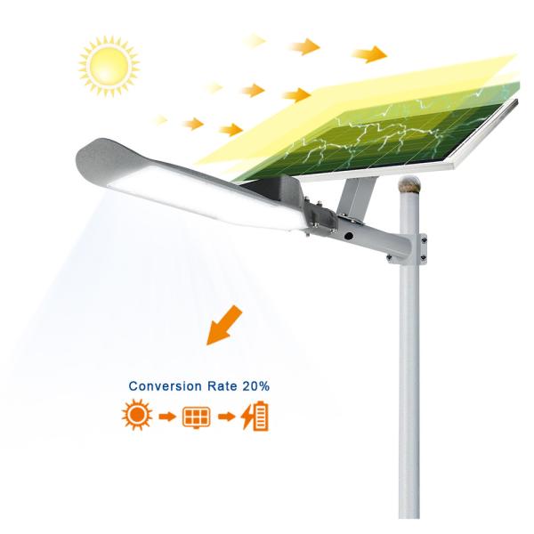 Quality Solar Power 45watt 6500lm Smart Waterproof LED Street Light for sale