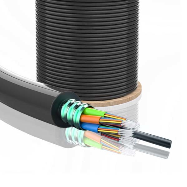 Quality Non Metallic 4 Core Outdoor Fiber Optic Cable Single Mode Loose Tube for sale