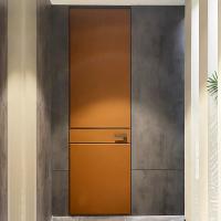 Quality ODM Aluminum Steel Framed Internal Doors Leather Finish For Room for sale