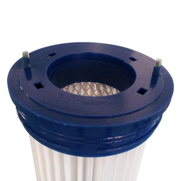 Quality PU Top Pleated Filter Cartridge , Polyester Media Synthetic Air Filter for sale