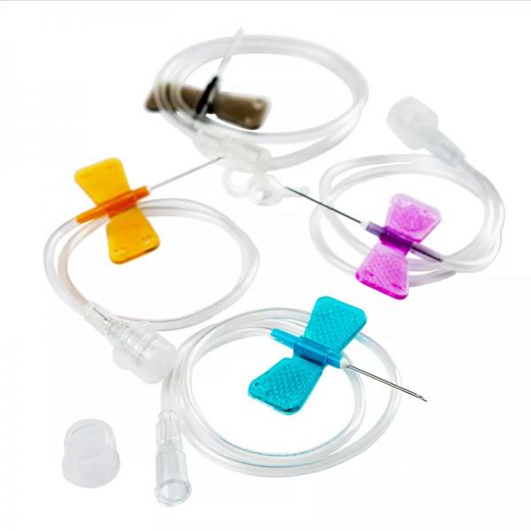 Quality Disposable Medical Sterile 20G 21G 22G 23G Scalp Vein Sets Double Wings Butterfly Type Needle for sale