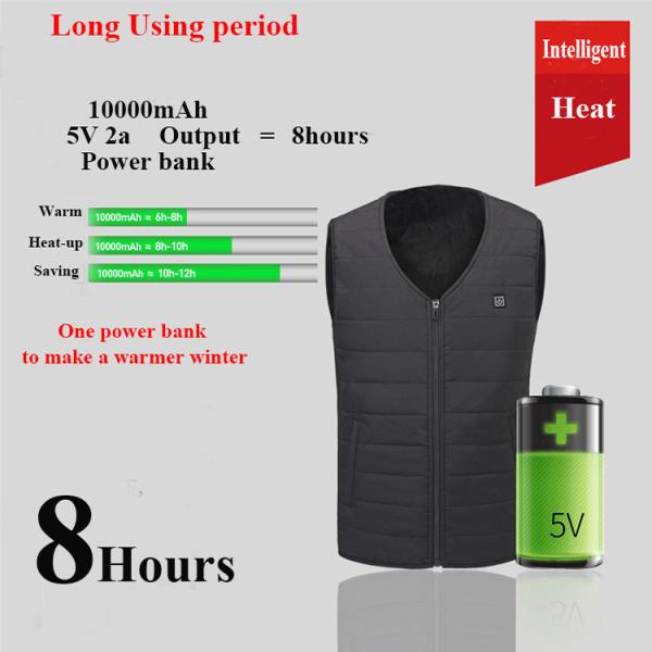 Quality Polyester Heated Waistcoat Adjustable Women Heated Massage Vest Electric Heating for sale