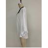 China Na Womens Chiffon Shirt White Color Technics Garment Dyed  Yk25685 factory