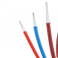 Quality Fire Rated 16-30 AWG Stranded Wire , UL3068  Fiberglass Braided Cable Halogen Free for sale