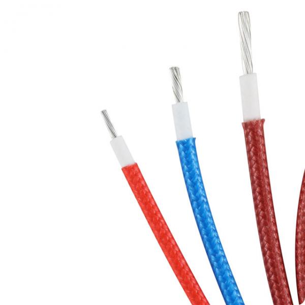 Quality Flame Retardant 12 Awg Silicone Rubber Glass Braid Wire UL3074 Customized Color for sale