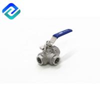 China 1000Wog 4 Inch 3 Way Valve High Pressure 3 Way Ball Valve T Port for sale