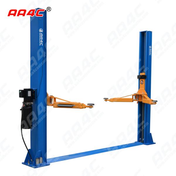 Quality AA4C 12000lbs 5.5T hydraulic baseplate dual sides manual unlock 2 post vehicle for sale