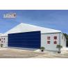 China White Color Permanent Relocatable Aircraft Hangar 25 X 50 Side Hard Wall factory