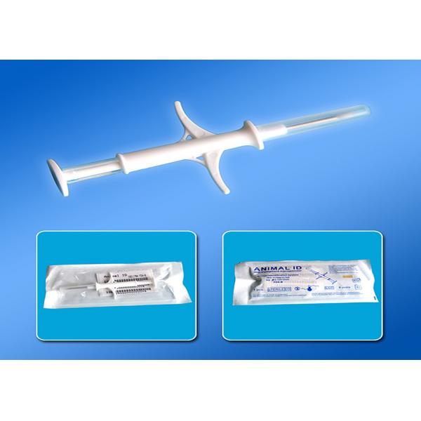 Quality Pet Dog Cat ID Tracking Microchip 2.12 * 12mm With Syringe Injectable Transponde for sale