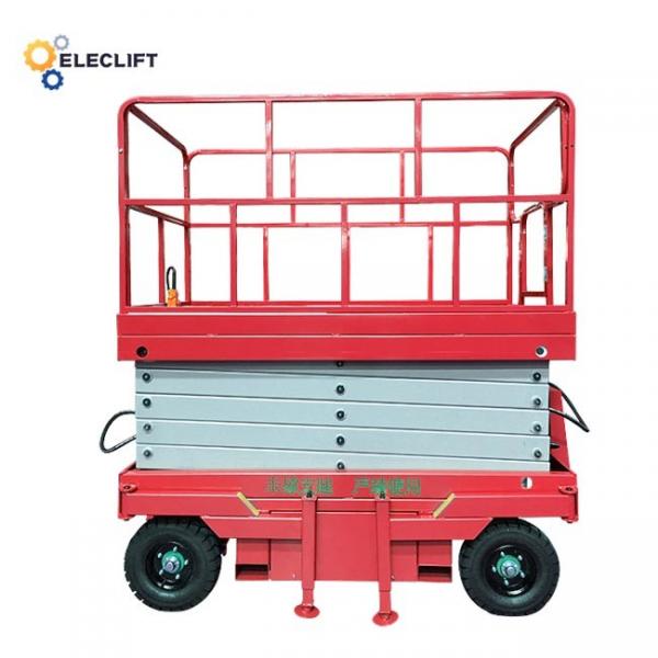 Quality Aluminum Steel Electric Mobile Scissor Lift With Outriggers for sale
