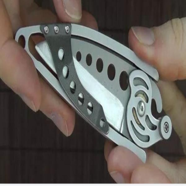 Quality Personalized Punched Short Tactical Pocket Knife Cutter Hunting Knife Designs for sale