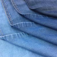China Sustainable 100% Lycra 5.8/5.4oz Denim Jeans Fabric Plain Dyed for sale