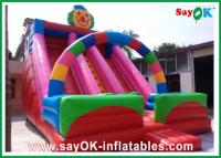 China Big Inflatable Slides Clown Theme Inflatable Bouncer Slide Multi-Color For Amusement Park factory