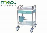 China Mobile Hospital Medicine Trolley , Multifunctional Medical Trolley With Drawers factory