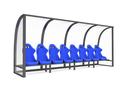 Quality 6 Seats Outdoor Stadium Seating For Football Club Substitute Bench for sale