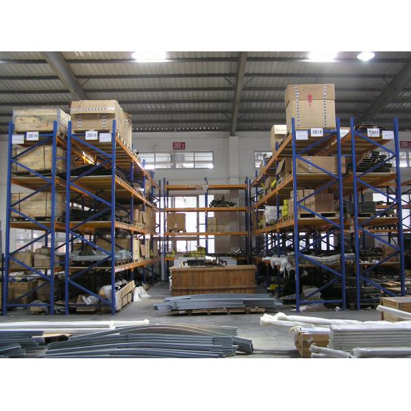 Quality Galvanized / Powder Coated Finished Double Deep Pallet Rack For Factory for sale